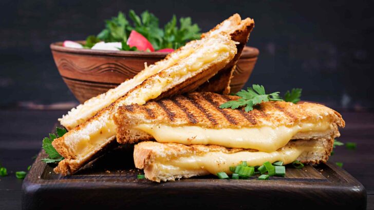 Assorted sandwiches on a serving surface