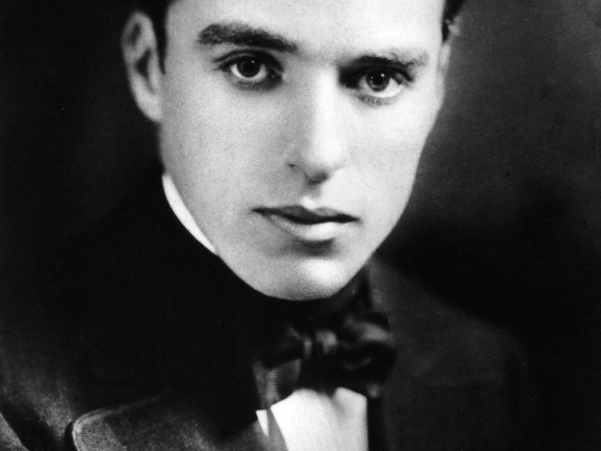 Black-and-white portrait of a classic screen actor