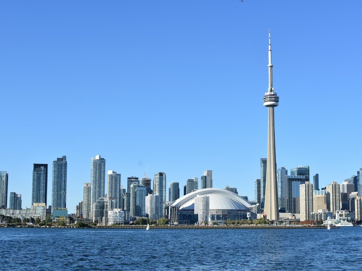 Toronto waterfront skyline with the CN Tower